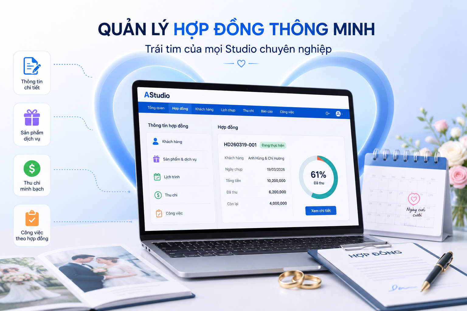 Quản lý hợp đồng thông minh – Trái tim của mọi Studio chuyên nghiệp