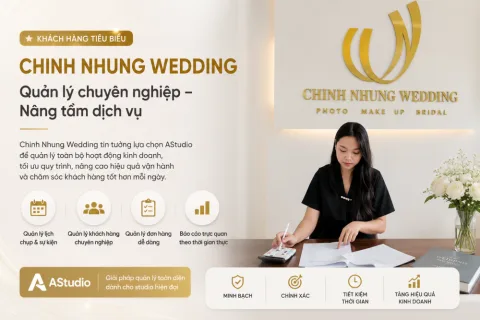 Chinh Nhung Wedding minh bạch hoa hồng cho thợ và cộng tác viên cùng AStudio