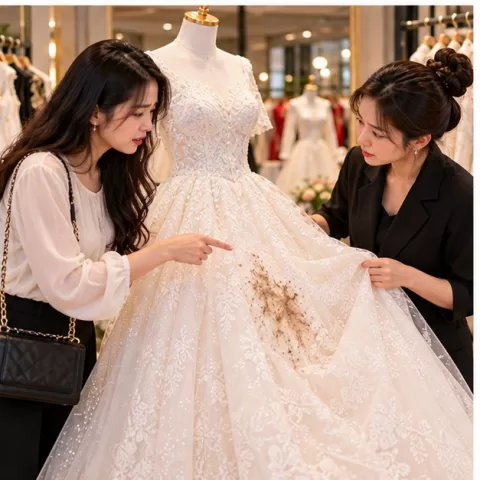 Cách Xử Lý Tiền Cọc Khi Khách Làm Hỏng Trang Phục Trong Studio Cưới