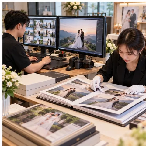 Quy Trình Quản Lý Hậu Kỳ Và Bàn Giao Album Ảnh Cưới Chuẩn Chuyên Nghiệp